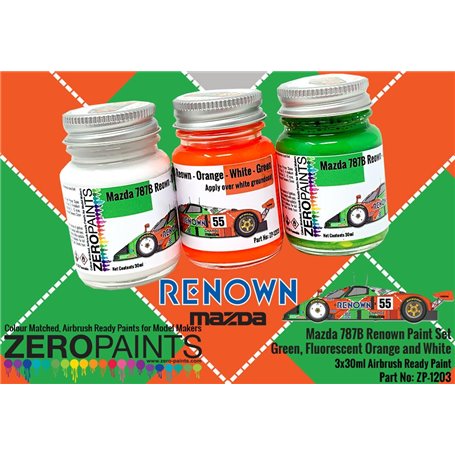 ZP1203 - Mazda 787B Renown Paint Set - 3x30ml