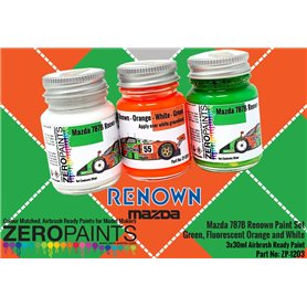 ZP1203 - Mazda 787B Renown Paint Set - 3x30ml
