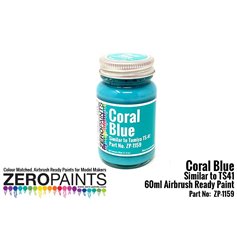 Zero Paints 1159 CORAL BLUE PAINT - SIMILAR TO TS-41 - 60ml
