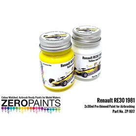 ZP1617 - Renault RE30 1981 Yellow and White Paint