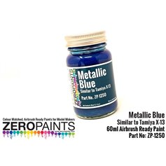 Zero Paints 1250 METALLIC BLUE PAINT - SIMILAR TO TAMIYA X-13 - 60ml