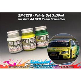 ZP1278 - Audi A4 DTM Team Schaeffler Paint Set 3x3