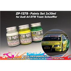 ZP1278 - Audi A4 DTM Team Schaeffler Paint Set 3x3