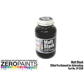 ZP1338 - Matt Black Paint 100ml\t