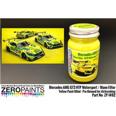 Zero Paints 1492 MERCEDES-AMG GT3 HTP MOTORSPORT / MANN FILTER YELLOW - 60ml
