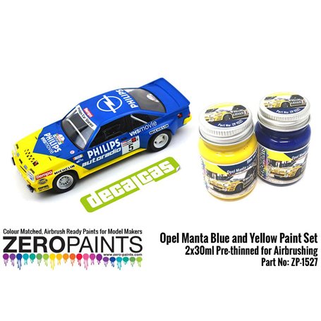 ZP1527 - Opel Manta - Blue and Yellow Paint Set 2x