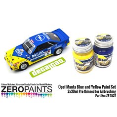 Zero Paints 1527 OPEL MANTA - BLUE AND YELLOW - 2x30ml