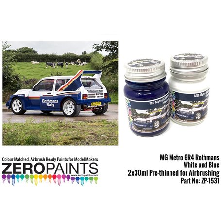 ZP1531 - MG Metro 6R4 Rothmans - White and Blue Pa