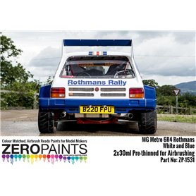 ZP1531 - MG Metro 6R4 Rothmans - White and Blue Pa