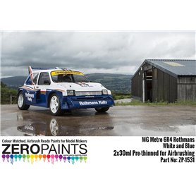 ZP1531 - MG Metro 6R4 Rothmans - White and Blue Pa