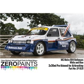 ZP1531 - MG Metro 6R4 Rothmans - White and Blue Pa