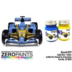 Zero Paints 1654 RENAULT R23 BLUE / YELLOW - 2x30ml