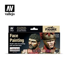 Vallejo 70119 Zestaw farb MODEL COLOR - FACE PAINTING SET