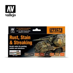 Vallejo 70183 Zestaw farb MODEL COLOR - RUST, STAIN AND STREAKINGS