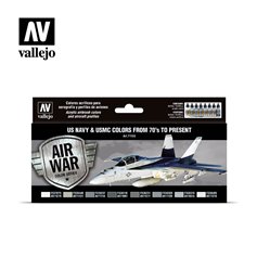 Vallejo 71155 Zestaw farb MODEL AIR - US NAVY AND USMC COLORS