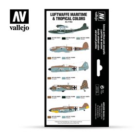 Vallejo MODEL AIR - LUFTWAFFE MARITIME AND TROPICAL COLORS