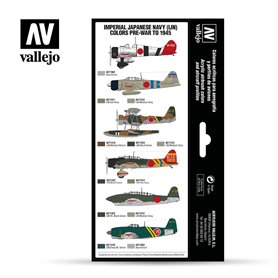 Vallejo Zestaw farb MODEL AIR - IMPERIAL JAPANESE ARMY COLORS - PRE-WAR TO 1945