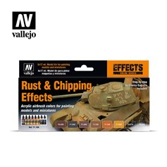 Vallejo 17786A Zestaw farb MODEL AIR - RUST AND CHIPPING