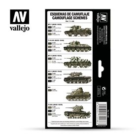 Vallejo Paints set MODEL AIR / SOVIET WWII CAMOUFLAGE COLORS 