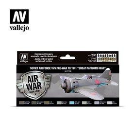 Vallejo Zestaw farb MODEL AIR / SOVIET AIR FORCE VVS PRE-WAR TO 1941 / GREAT PATRIOTIC WAR
