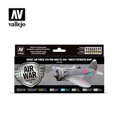 Vallejo 71196 Zestaw farb MODEL AIR - SOVIET AIR FORCE VVS PRE-WAR TO 1941 - GREAT PATRIOTIC WAR