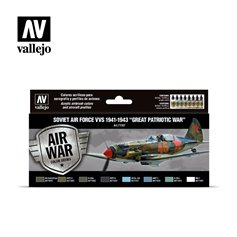 Vallejo 71197 Zestaw farb MODEL AIR - SOVIET AIR FORCE VVS 1941-1943 - GREAT PATRIOTIC WAR