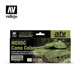 Vallejo Zestaw farb MODEL AIR / MERDC CAMOUFLAGE COLORS US ARMY VEHICLES