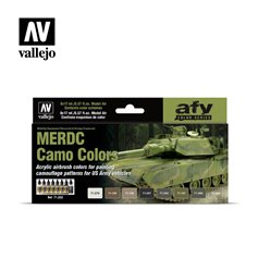 Vallejo 7202 Zestaw farb MODEL AIR - MERDC CAMOUFLAGE COLORS US ARMY VEHICLES