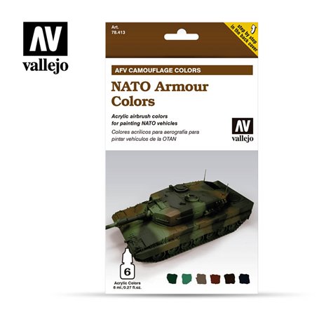 Vallejo Paints set MODEL AIR / NATO ARMOUT CAMOUFLAGE SET 