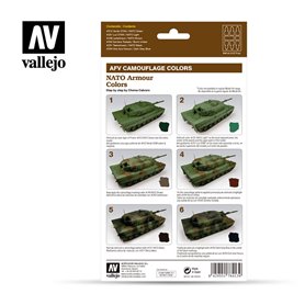 Vallejo Zestaw farb MODEL AIR - NATO ARMOUR CAMOUFLAGE SET