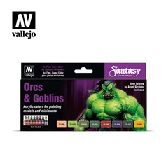 Vallejo Paints set GAME COLORS / ORCS AND GOBLINS SKINS 