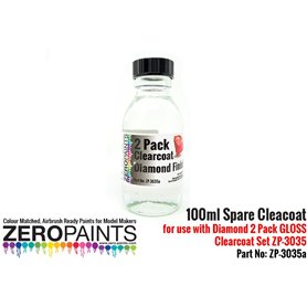 Zero Paints 3035A SPARE CLEARCOT FOR DIAMOND 2 PACK GLOSS CLEARCOAT - 100ml