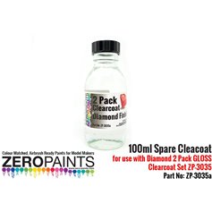 Zero Paints 3035A SPARE CLEARCOAT FOR DIAMOND 2 PACK GLOSS CLEARCOAT - 100ml