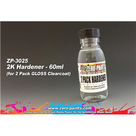 Zero Paints 3025 SPARE HARDENER FOR 2 PACK GLOSS CLEARCOAT - 60ml