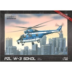 Answer AA48001 1/48 PZL W-3 Sokół Police Helicopter