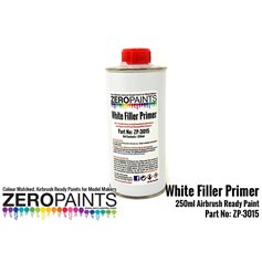 Zero Paints 3015 WHITE AIRBRUSHING PRIMER / MICRO FILLER - 250ml