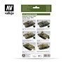 Vallejo Paints set AFV PAINTING SYSTEM / RUSSIAN GREEN 4BO 
