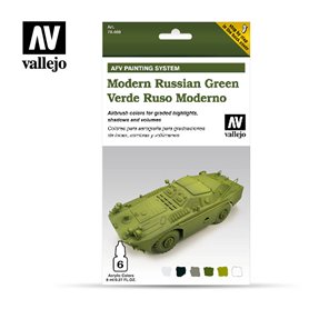 Vallejo Zestaw farb AFV PAINTING SYSTEM / MODERN RUSSIAN GREEN