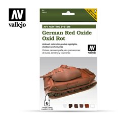 Vallejo Paints set AFV PAINTING SYSTEM / GERMAN RED OXIDE 