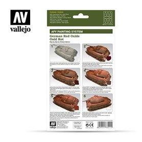 Vallejo Zestaw farb AFV PAINTING SYSTEM / GERMAN RED OXIDE