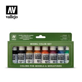 Vallejo Zestaw farb MODEL COLOR / TRANSPARENT COLORS