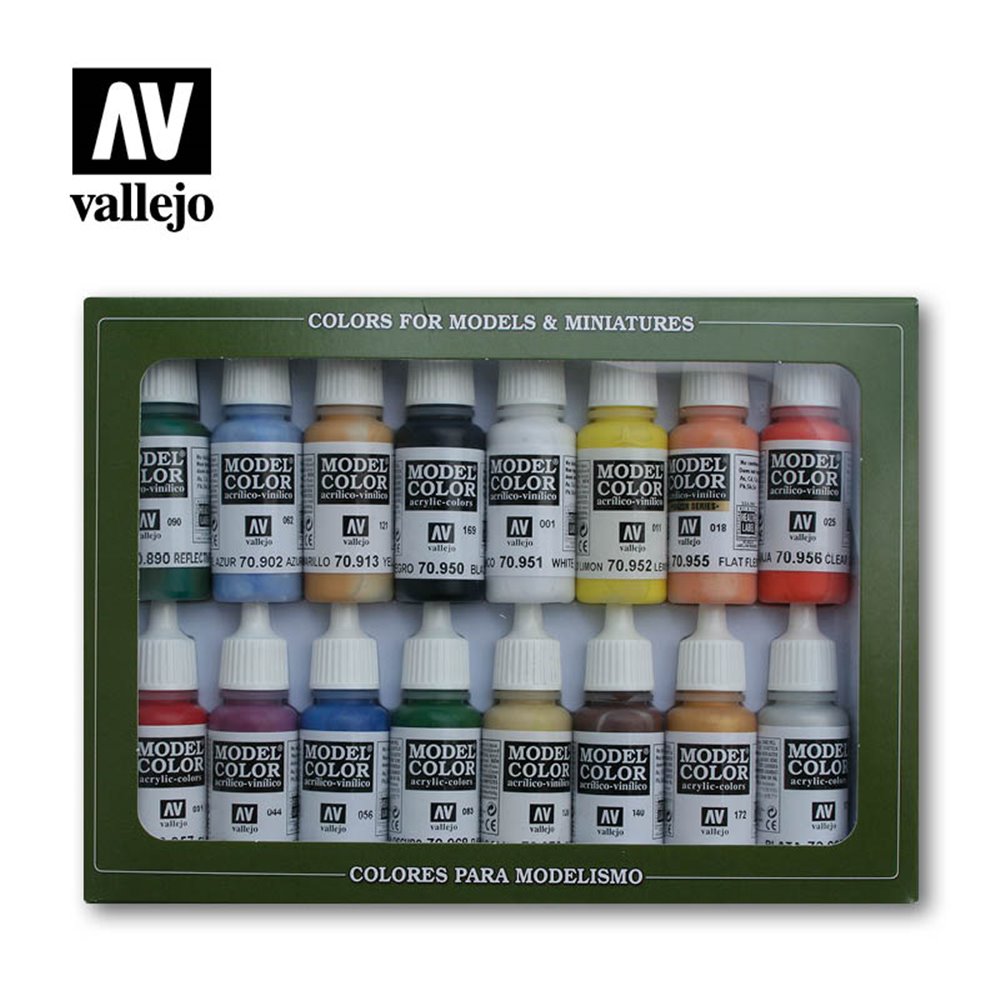 Vallejo 70140 Zestaw farb MODEL COLOR - BASIC COLORS USA