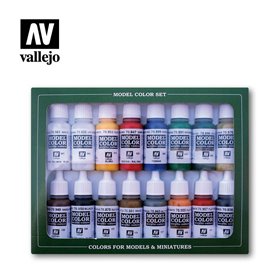 Vallejo MODEL COLOR Zestaw farb NAPOLEONIC COLORS - FRENCH AND BRITISH 1789 - 1815 - 16 farb x 17ml