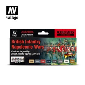 Vallejo 70163 Zestaw farb WAR GAMES - BRITISH INFANTRY NAPOLEONIC WARS
