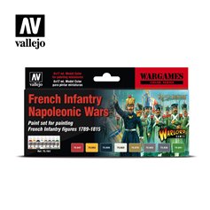 Vallejo Zestaw WWII Wargames 8 farb - French Infantry Napoleonic Wars