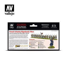 Vallejo WAR GAMES Zestaw farb FRENCH INFANTRY NAPOLENIC WARS - 8 farb x 17ml