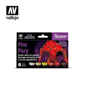 Vallejo MODEL COLOR FANTASY Zestaw farb FIRE FURY