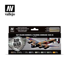 Vallejo 71145 Zestaw farb MODEL AIR - RAF BOMBER AND TRAINING AIR COMMAND 1939-1945 COLORS