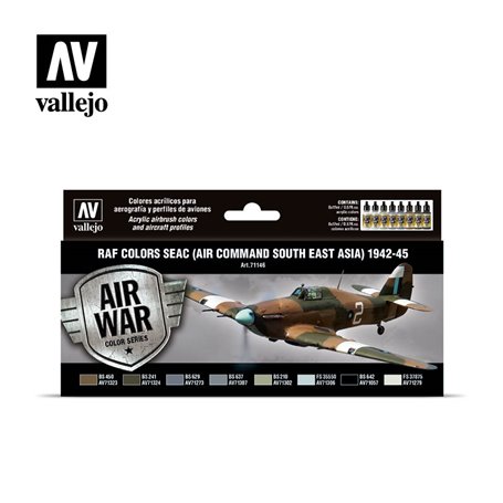 Vallejo Paints set RAF COLORS SEAC 1942-1945 