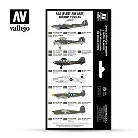 Vallejo Zestaw farb MODEL AIR / FAA COLORS 1939-1945